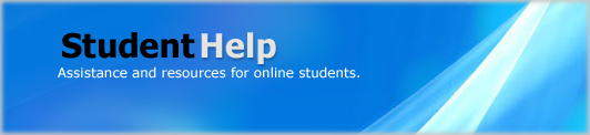 Assistance and resources for online students.