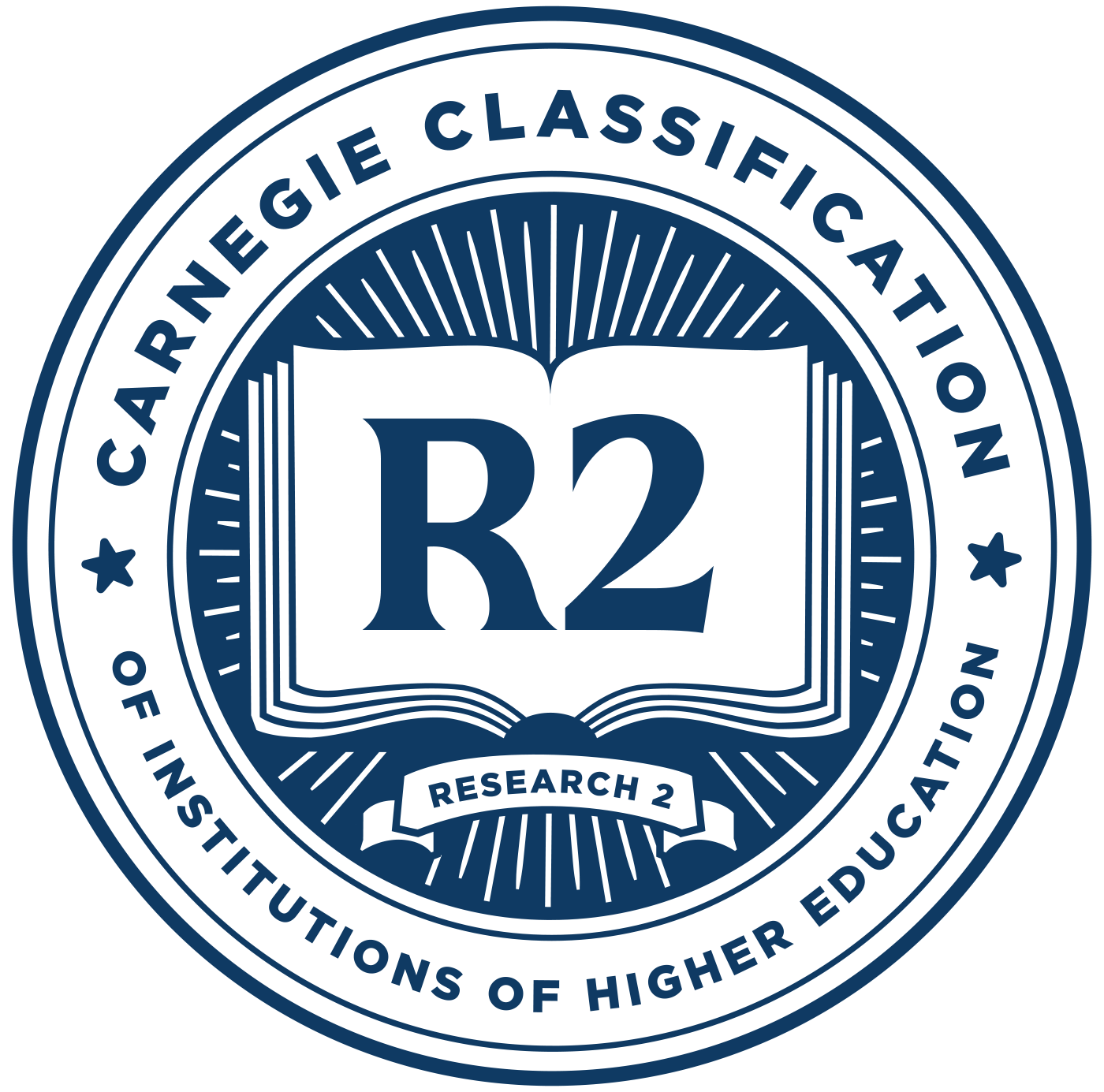 A seal indicating that ETSU holds the Carnegie R2 designation