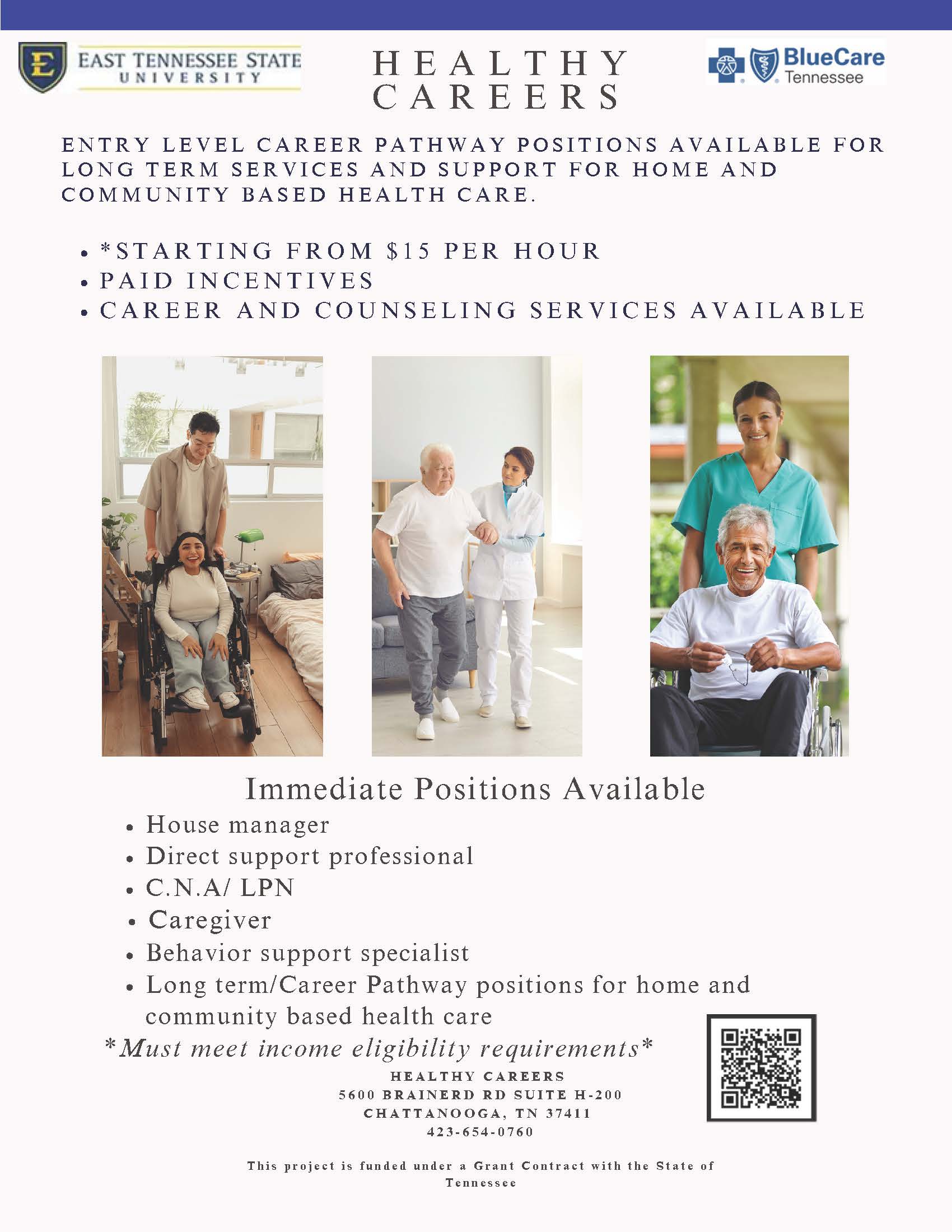 healthy careers flyer