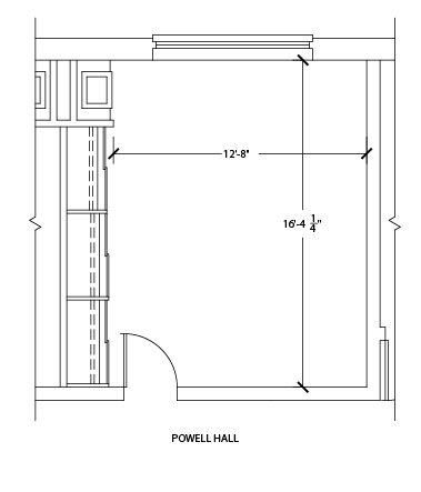 powell hall room floorplan