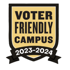 Voter Friendly Campus Designation Seall for 2023 - 2024