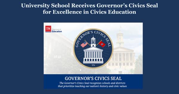 University School Receives Governor's Civics Seal