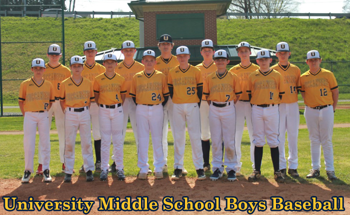 MS Boys Baseball Team