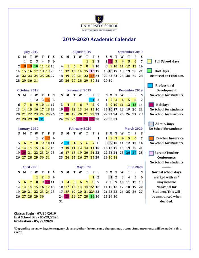 Academic Calendar For Next School Year