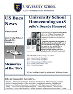 Photo for Alumni Newsletter, Summer/Fall 2018