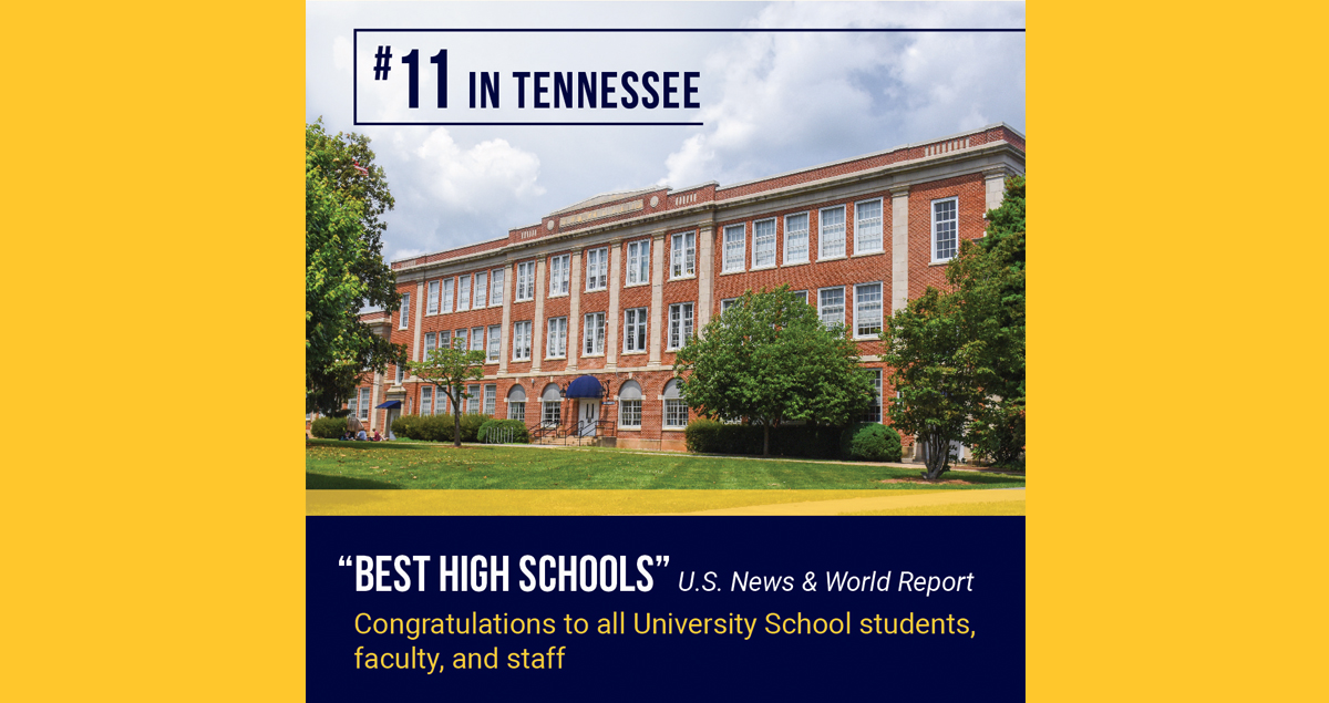 University School Ranked 11th in Tennessee by U.S. News