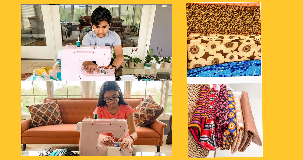 University School Students Sewing Masks for ETSU Health